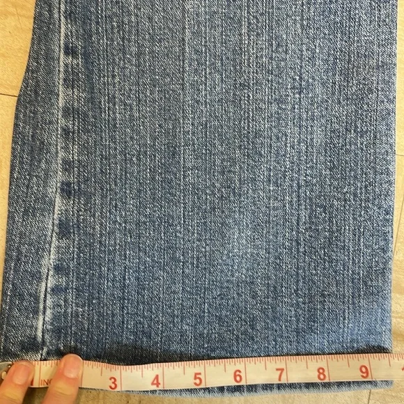 Classic Y2K Women's Low Rise Slim Flare Jeans 98% Cotton Denim 32 x 31 - Picture 14 of 16